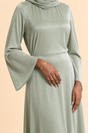 Camille - Light Green — hijab styling, waist jewelry hero