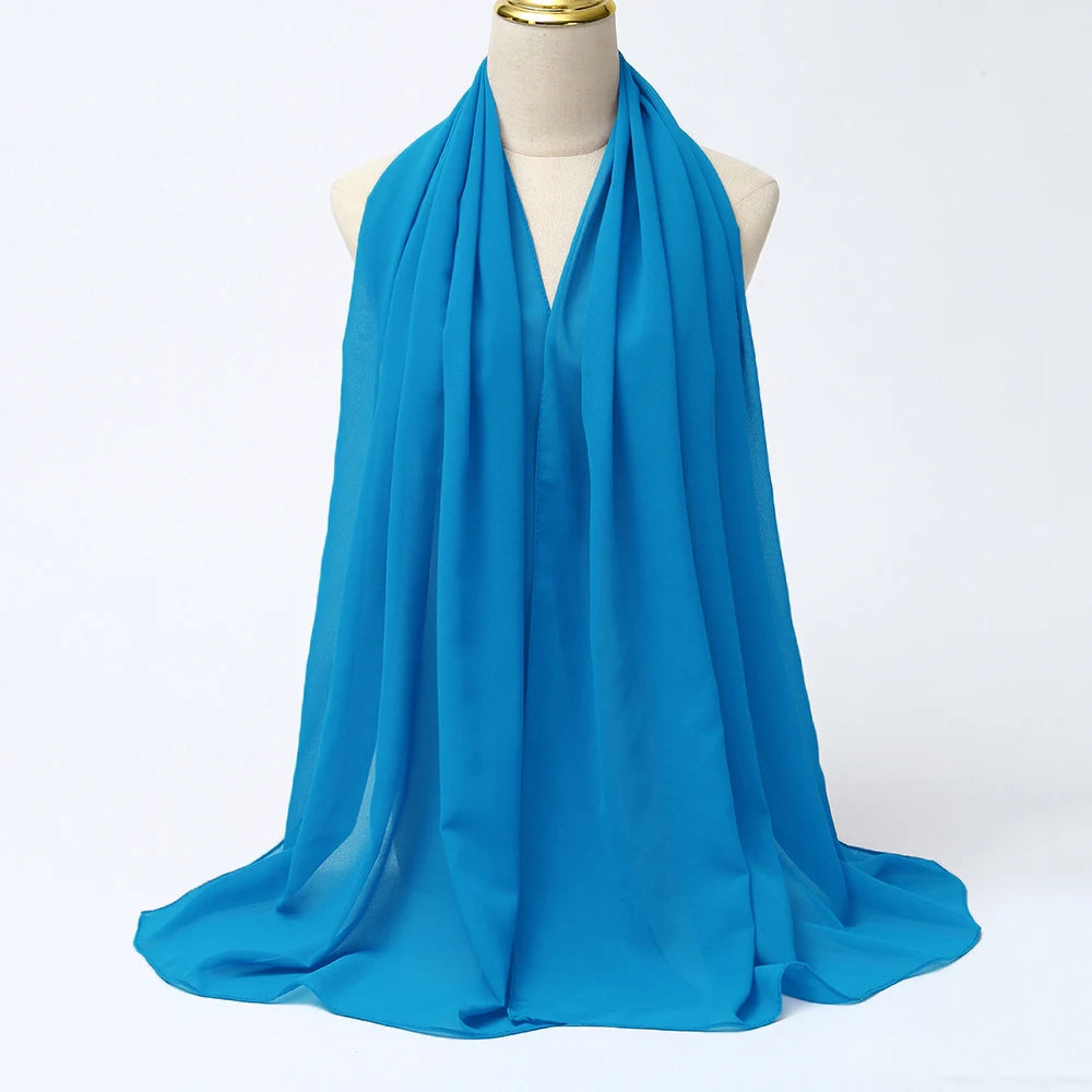 Chiffon Hijab LAKE BLUE