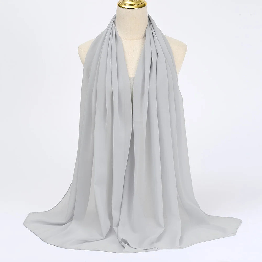 Chiffon Hijab LIGHT GRAY