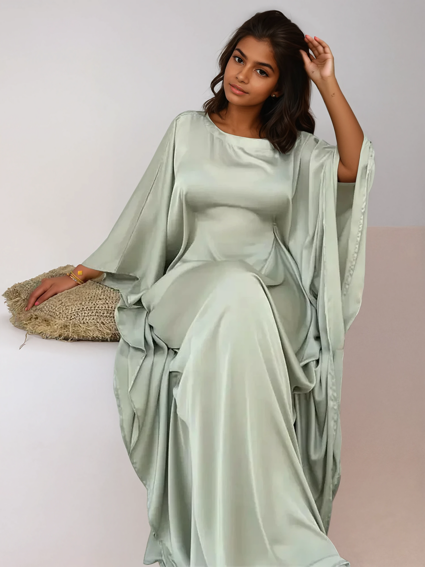 Modest satin maxi dress – Modest Satin Butterfly Dress