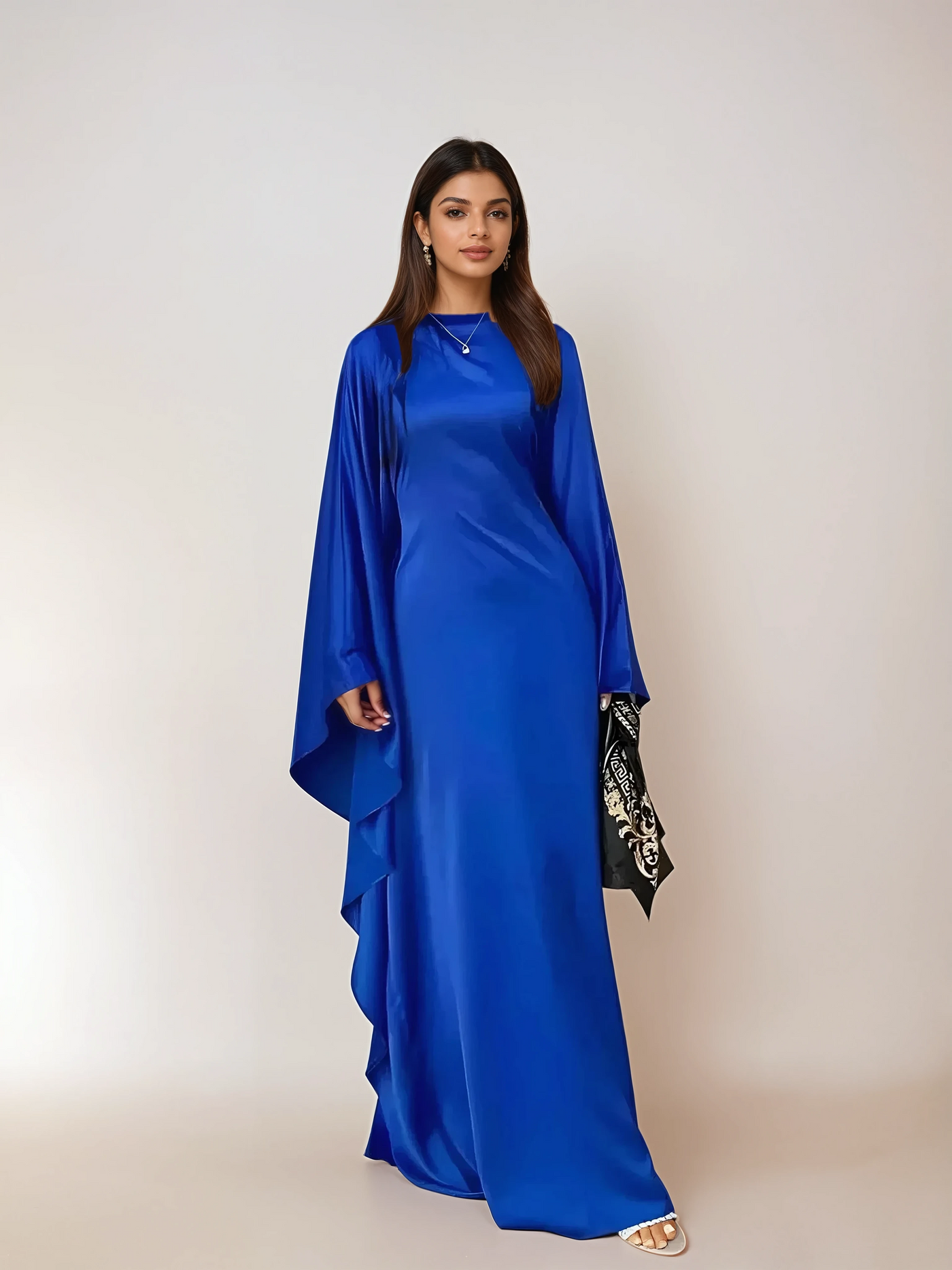 Modest satin maxi dress – Modest Satin Butterfly Dress
