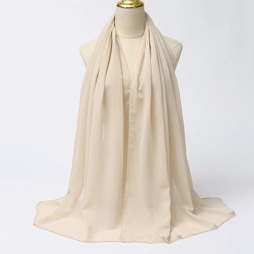 Chiffon Hijab MILK WHITE