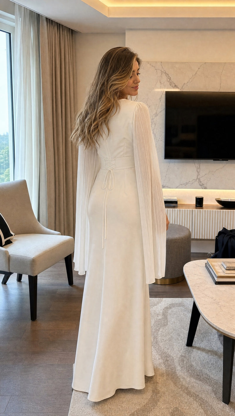 Luxe White — nonhijab back