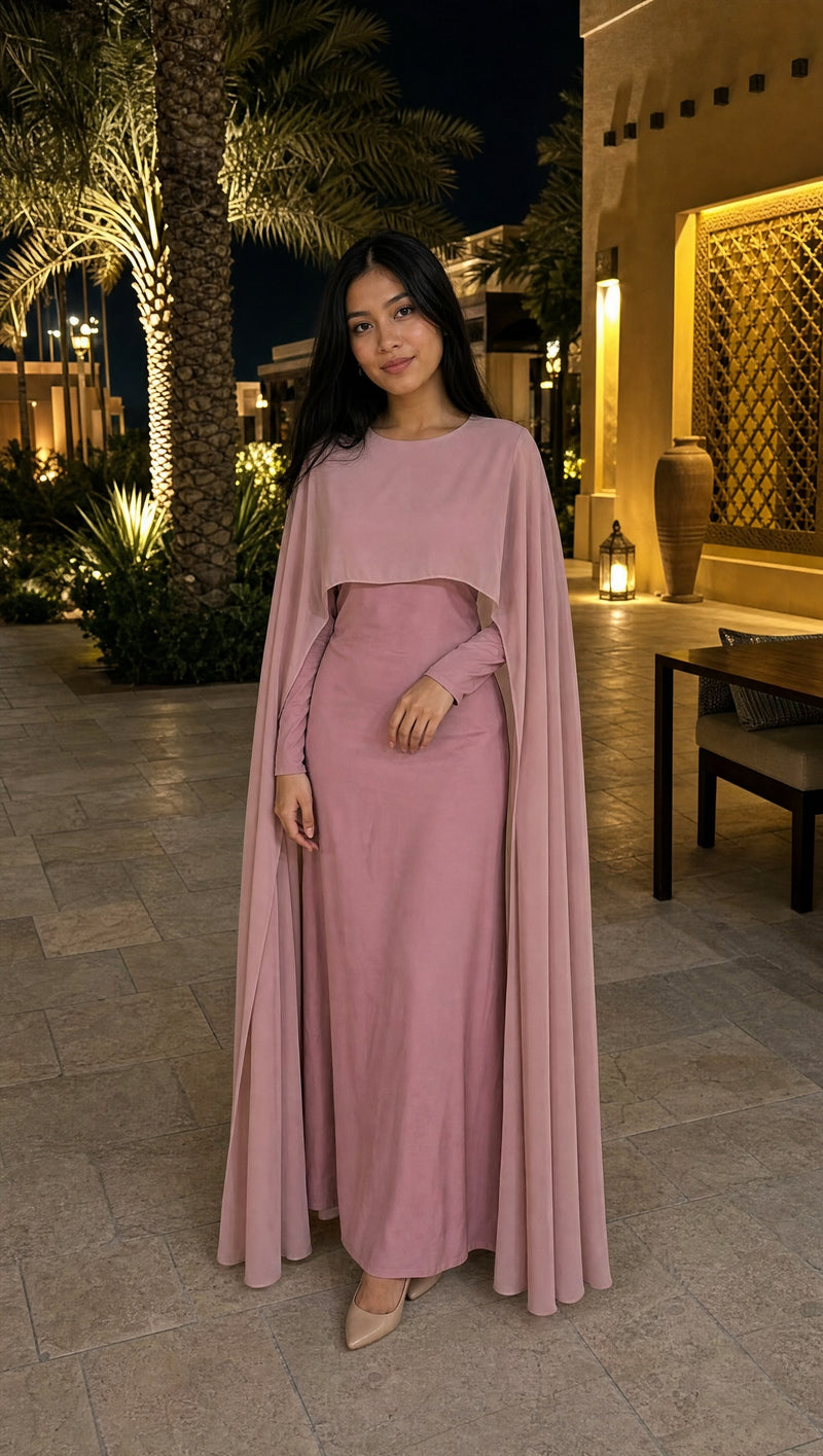 Chiffon Pink — nonhijab front