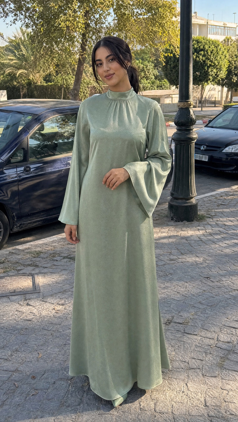 Velvet Green — nonhijab front