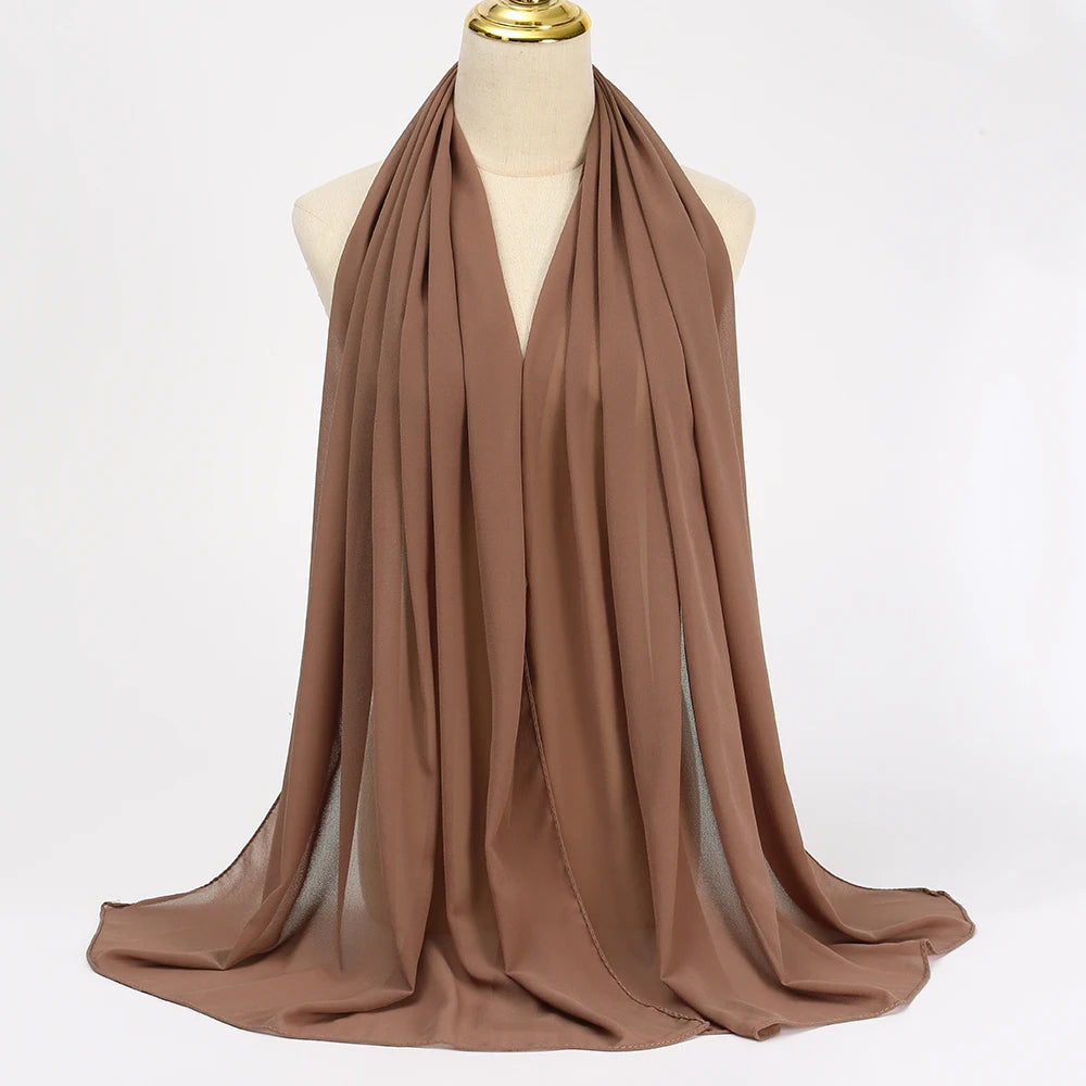 Chiffon Hijab MOUSSE BROWN