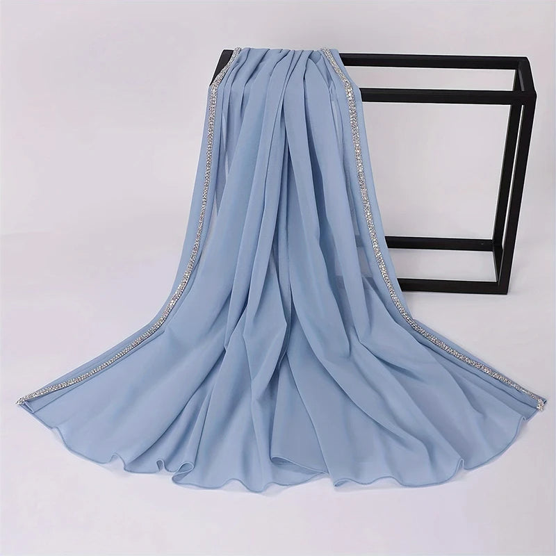 Diamond Chiffon SKY BLUE