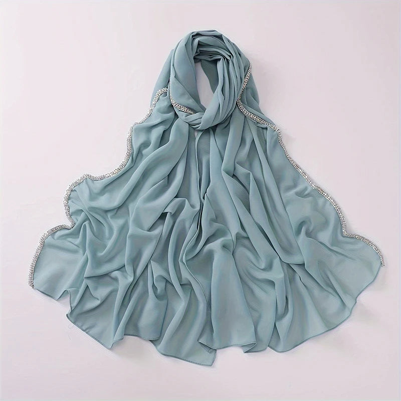 Diamond Chiffon BABY BLUE