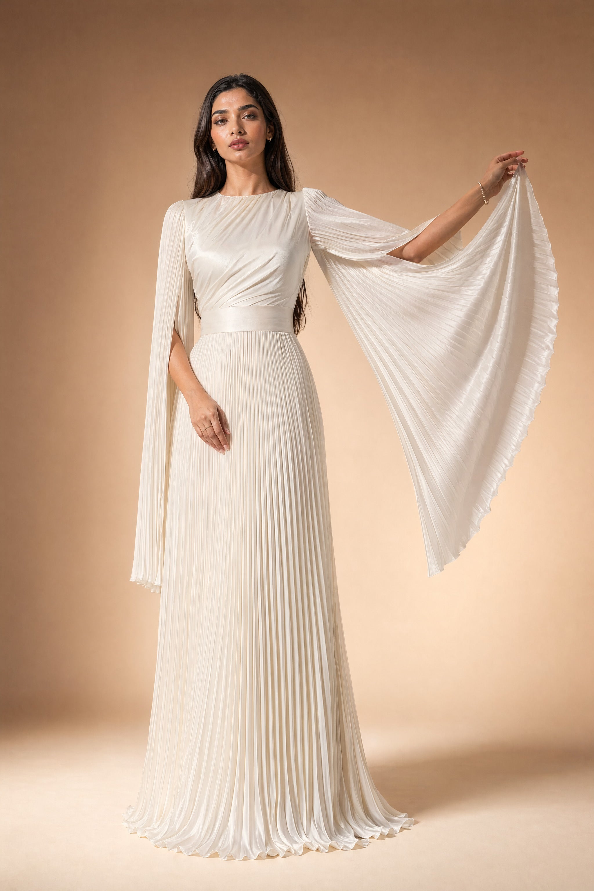 Saffira - White — Modest evening gown by Mystic Modesty