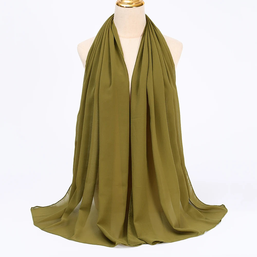 Chiffon Hijab OLIVE GREEN