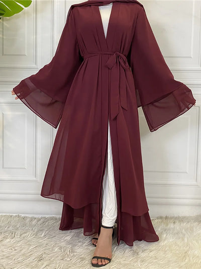 Breezy Chiffon Kimono with Wide Sleeves