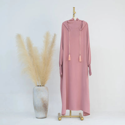 Modest Dress with Integrated Hijab