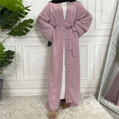 Elegant Kimono with Pearl Embellishments