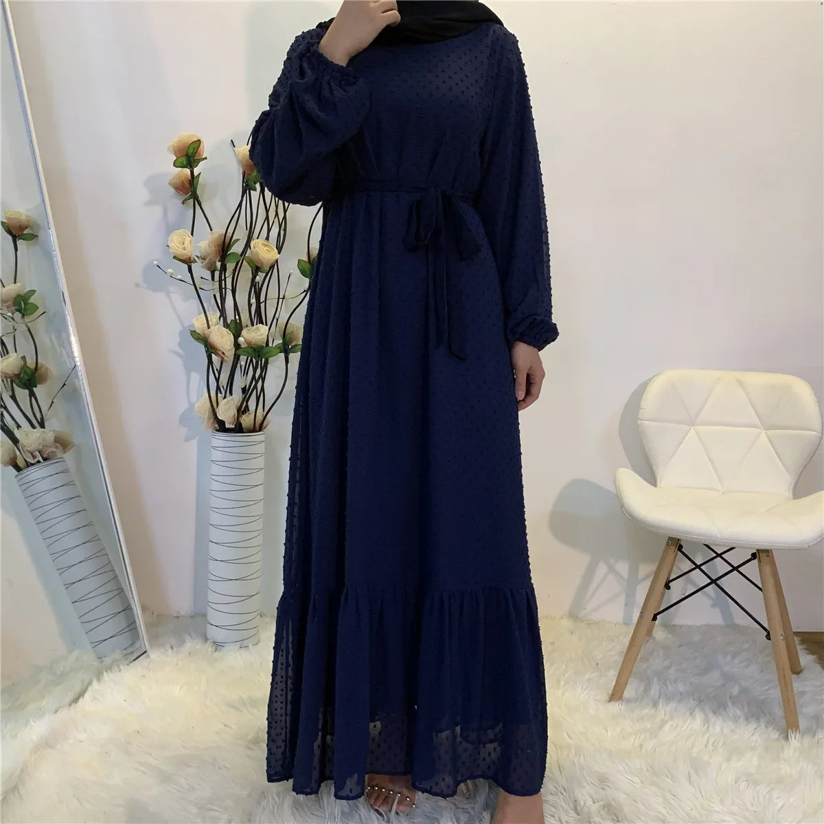 Polka Grace Abaya Dress