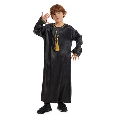 Boys' Thobe with Tassel Detail